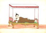 This painting, by an unknown Burmese artist, is from a watercolour sketch album dating from c.1897 that includes illustrations of Buddhist monks, the Buddha, monasteries, cremations and domestic scenes.<br/><br/>

Legend attributes the first Buddhist doctrine in Burma to 228 BCE when Sohn Uttar Sthavira, one of the royal monks to Emperor Ashoka the Great of India, came to the country with other monks and sacred texts. However, the era of Buddhism truly began in the 11th century after King Anawrahta of Pagan (Bagan) was converted to Theravada Buddhism. Today, 89% of the population of Burma is Theravada Buddhist. 