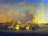The Battle of Havana (1762) was a military action from March to August 1762, as part of the Seven Years' War. British forces besieged and captured the city of Havana, which at the time was an important Spanish naval base in the Caribbean, and dealt a serious blow to the Spanish navy. Havana was subsequently returned to Spain under the 1763 Treaty of Paris that formally ended the war.