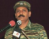 Shanmugalingam Sivashankar, aka Pottu Amman, joined LTTE in 1981 along with Colonel Soosai, and became second in LTTE's military wing after leader Velupillai Prabhakaran. Pottu Amman was trained at a coastal camp in Vedaranyam  in Tamil Nadu. He was responsible for training Black Tigers for suicide missions, most notably when former Indian Prime Minister Rajiv Gandhi was killed in 1989. Another attack was against president Ranasinghe Premadasa who was killed when a Black Tiger blew himself up also killing 23 bystanders on May Day 1993. Pottu Amman is also believed to have been in charge of planning the LTTE's covert operations and was the brain behind most of the LTTE's successful military operations. He may have been killed by the Sri Lankan Army at Vellamullivaikkal on May 18, 2009, but his body has never been identified. LTTE image.