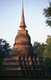 Thailand: Bell shaped chedi, Wat Mahathat, Sukhothai Historical Park