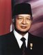 Indonesia: Suharto (1921-2008), Second President of Indonesia (1967-1998). wearing a songkok (Indonesian hat).