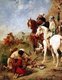 Algeria/ Maghreb: ‘The Falconer’, an 1863 painting by Eugene Fromentin, which also shows Algerian locals on Barb horses.