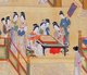 China: A group of palace ladies playing 'Go' in the Forbidden City, Beijing, Ming Dynasty (1368-1644).