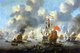 Maritime: The Dutch burn the English fleet before Chatham, June 20, 1667, by Peter Van de Velde.