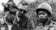 Vietnam: Army of the Republic of South Vietnam (ARVN) soldiers with an American adviser, c. 1965.