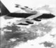 Vietnam: A USAF B-52 Stratofortress on a bomb run over North Vietnam during Operation Linebacker II (1972).