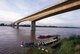 Laos: The Thai-Lao Friendship Bridge connecting Laos (Vientiane) and Thailand (Nong Khai) across the Mekong River, completed in 1994.