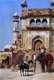 India: Elephant and horse before a mosque, by Edwin Lord Weeks.