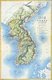 Korea: 19th century French map of the Korean Peninsula